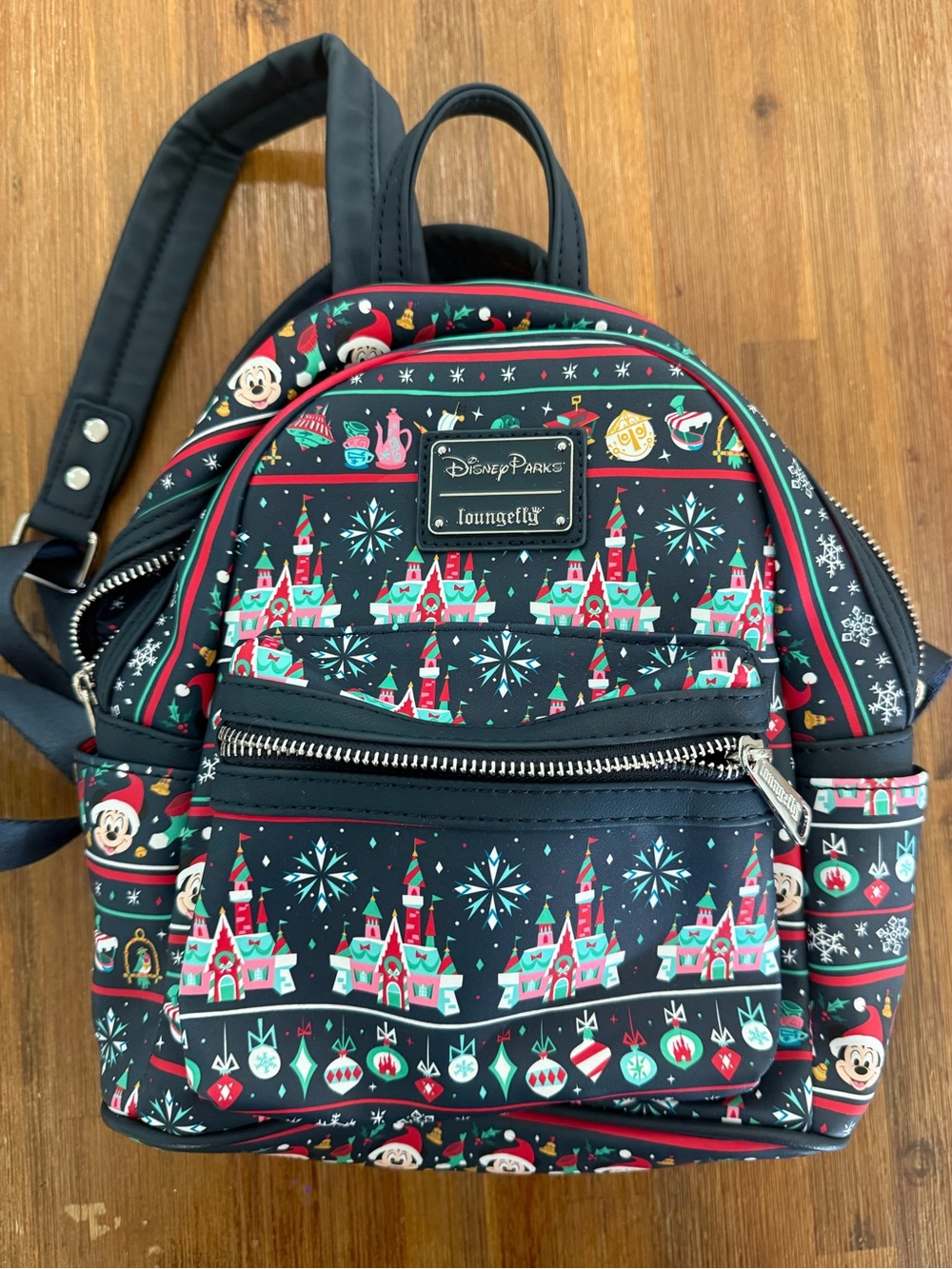 Disney parks x Loungefly Mini Backpack Christmas design